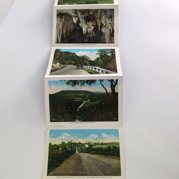 Views & Roadmap Beautiful Shenandoah Valley Virginia 1920s Fold-Out Postcards - Picture 2 of 10